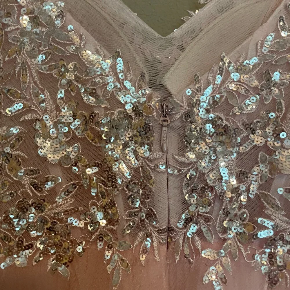 JJ'S HOUSE,  Size 0, short, LIGHT PINK, SEQUIN, HOMECOMING, PRINCESS DRESS - Picture 10 of 15